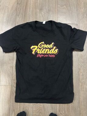 Good Friends Graphic Short Sleeve Tee - Black